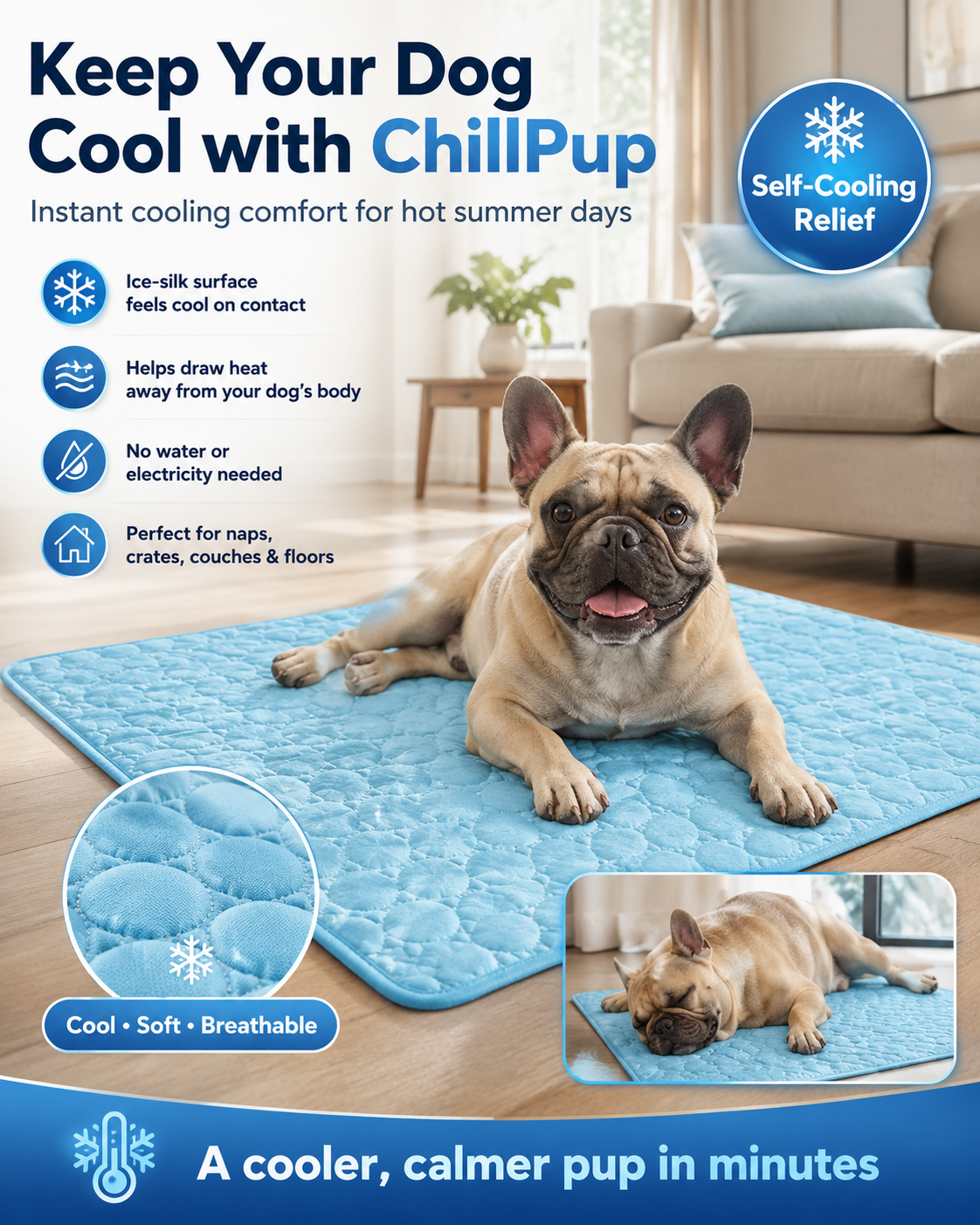 Chillpup™ - Self-Cooling Dog Mat 2.0